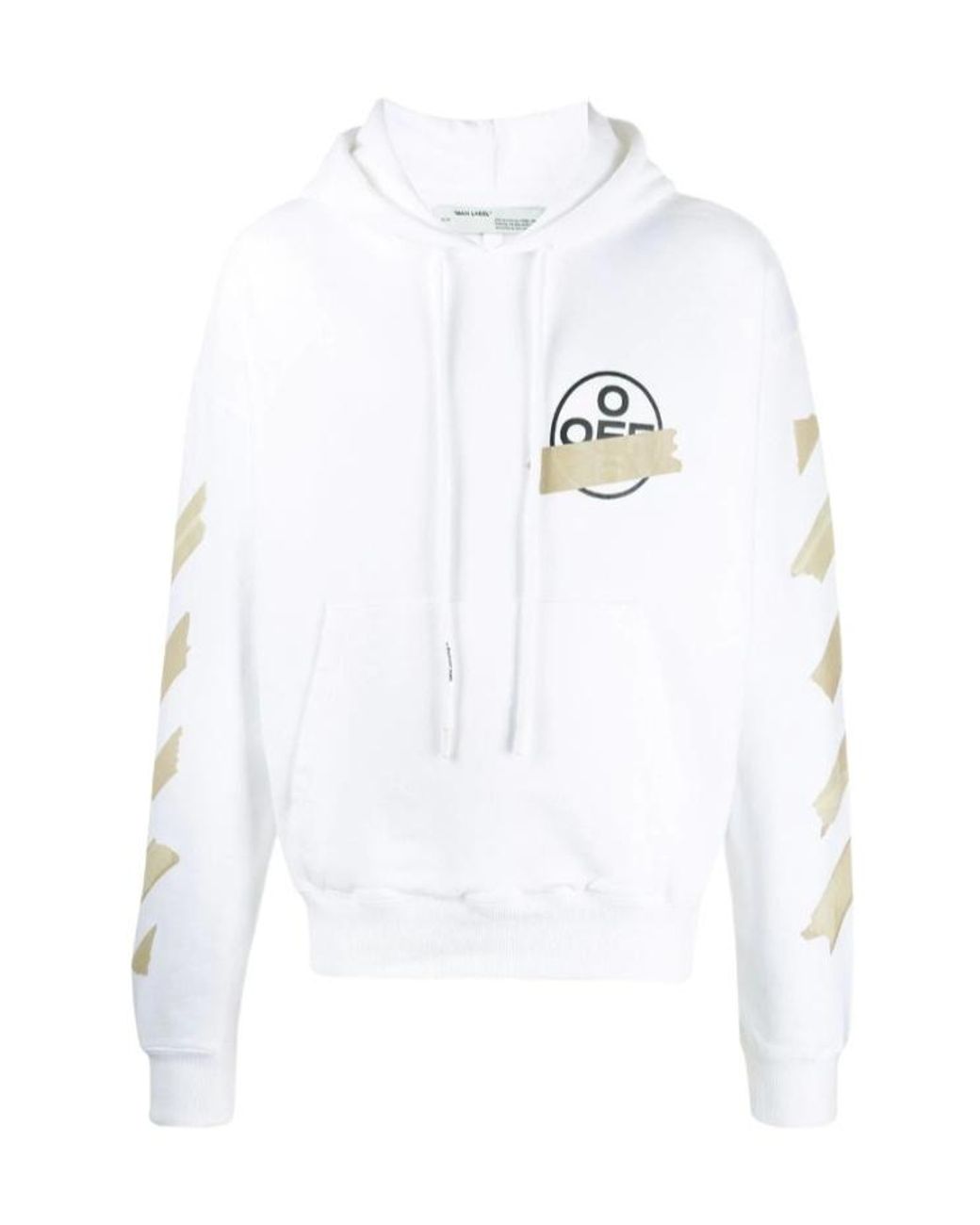 Off-White c/o Virgil Abloh White Tape Arrows Print Hoodie for men