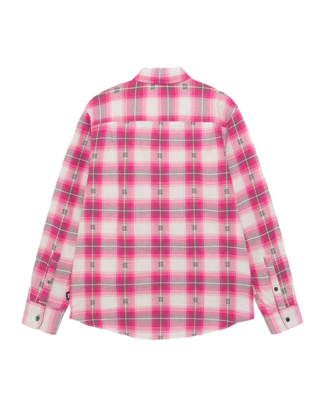Stussy Pink Stüssy Motif Plaid Shirt for men