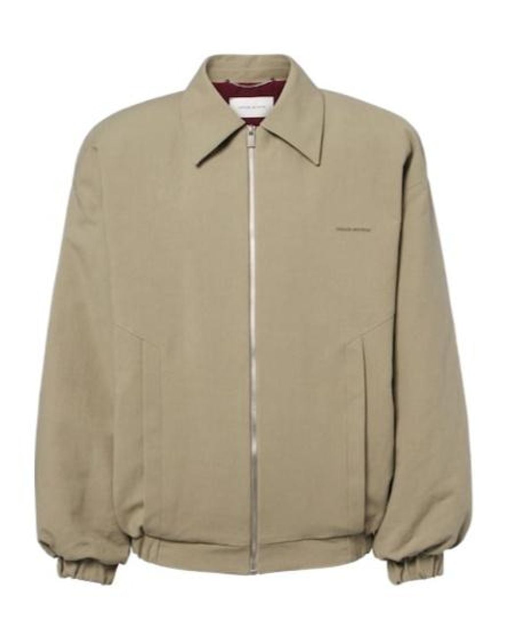 Magda Butrym Natural Cotton Twill Blouson Jacket
