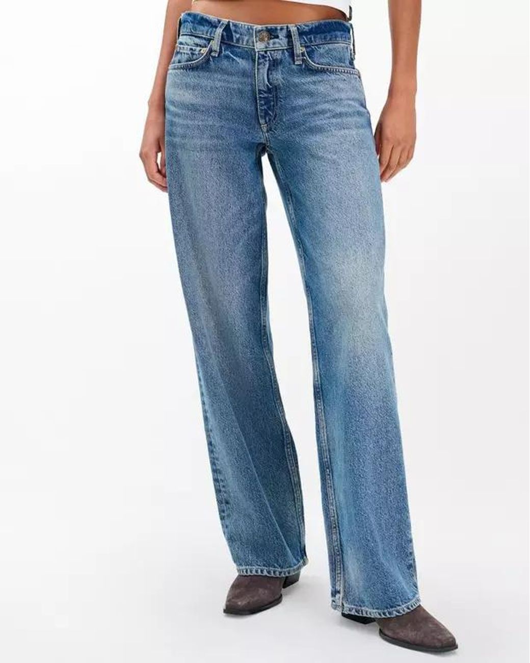 Rag & Bone Blue Straight Jeans