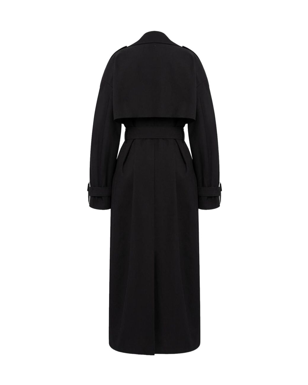 Dondup Black Long-Sleeved Trench Coat