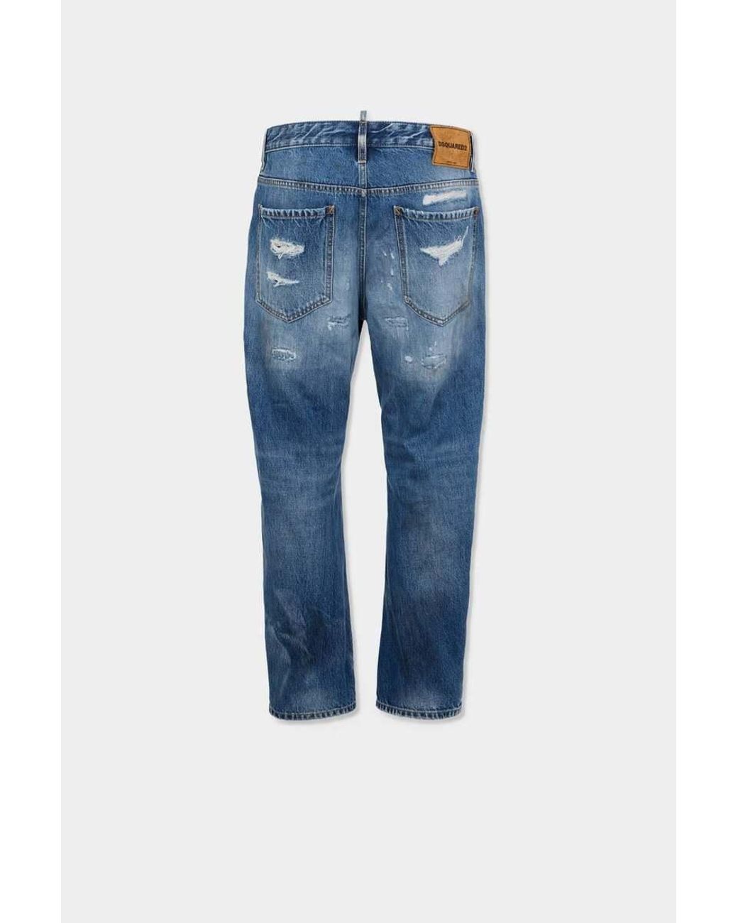 DSquared² Blue Bro Distressed Jeans for men