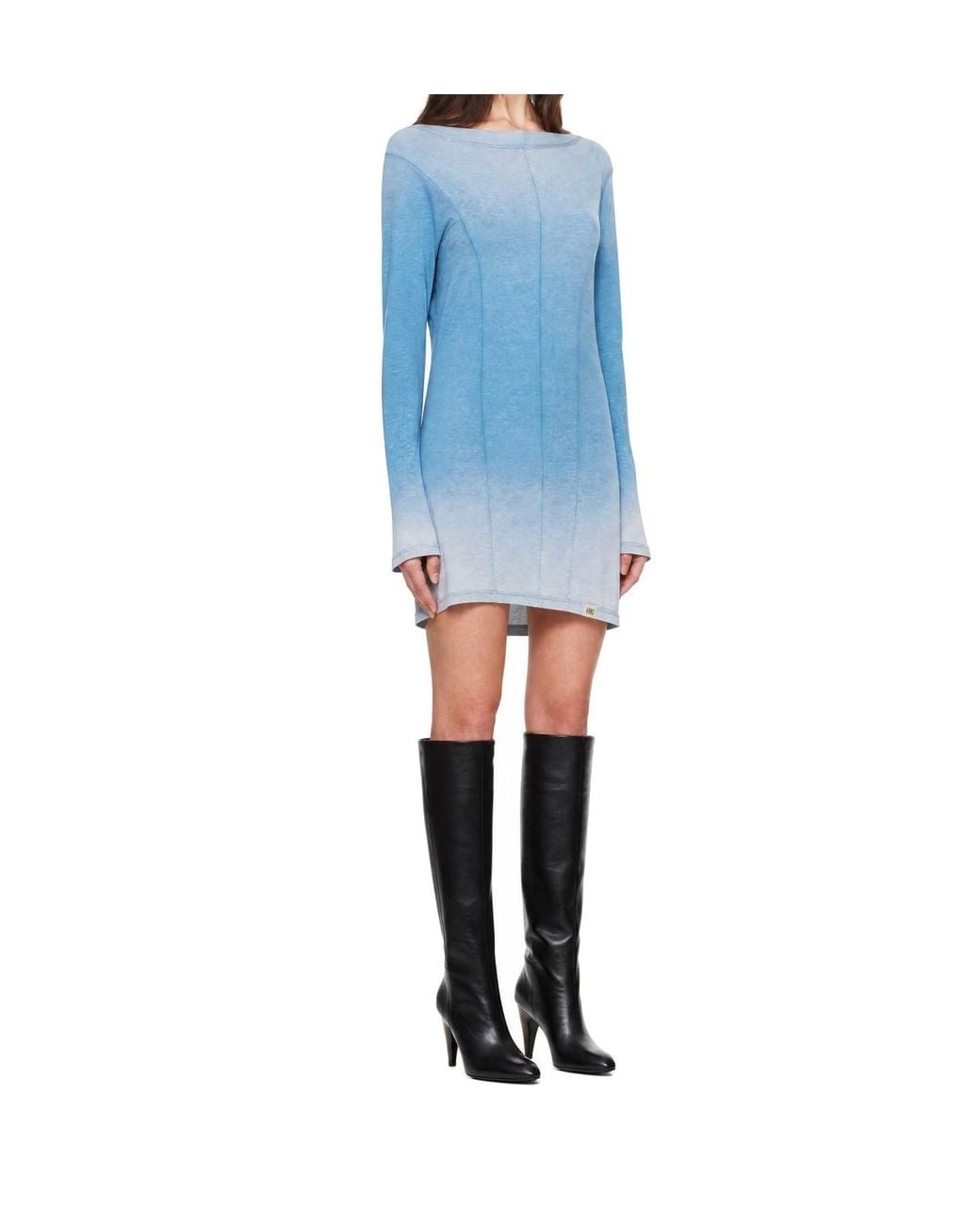 KNWLS Blue Long-Sleeved Dress