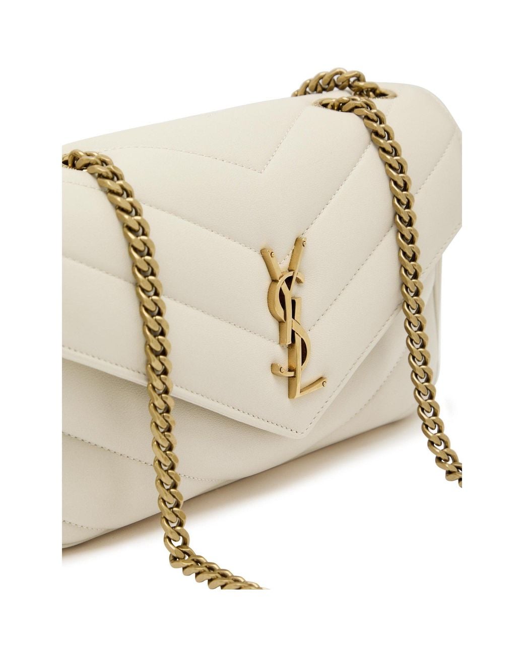 Saint Laurent Natural Lightweight Versatile Square Mini Bag