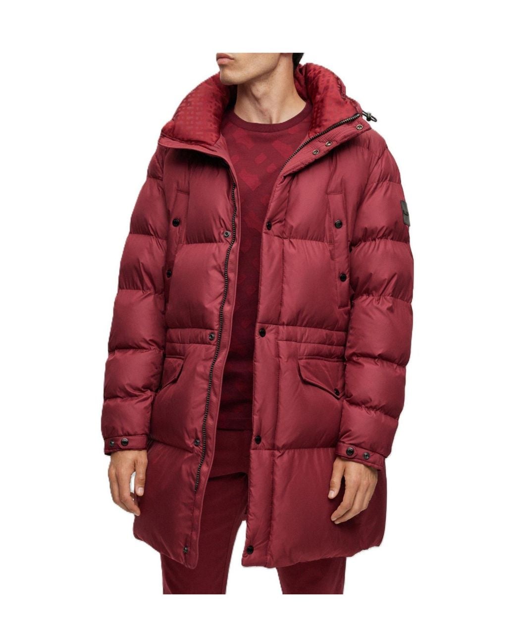 Boss Red Casual Hooded Down Jacket for men