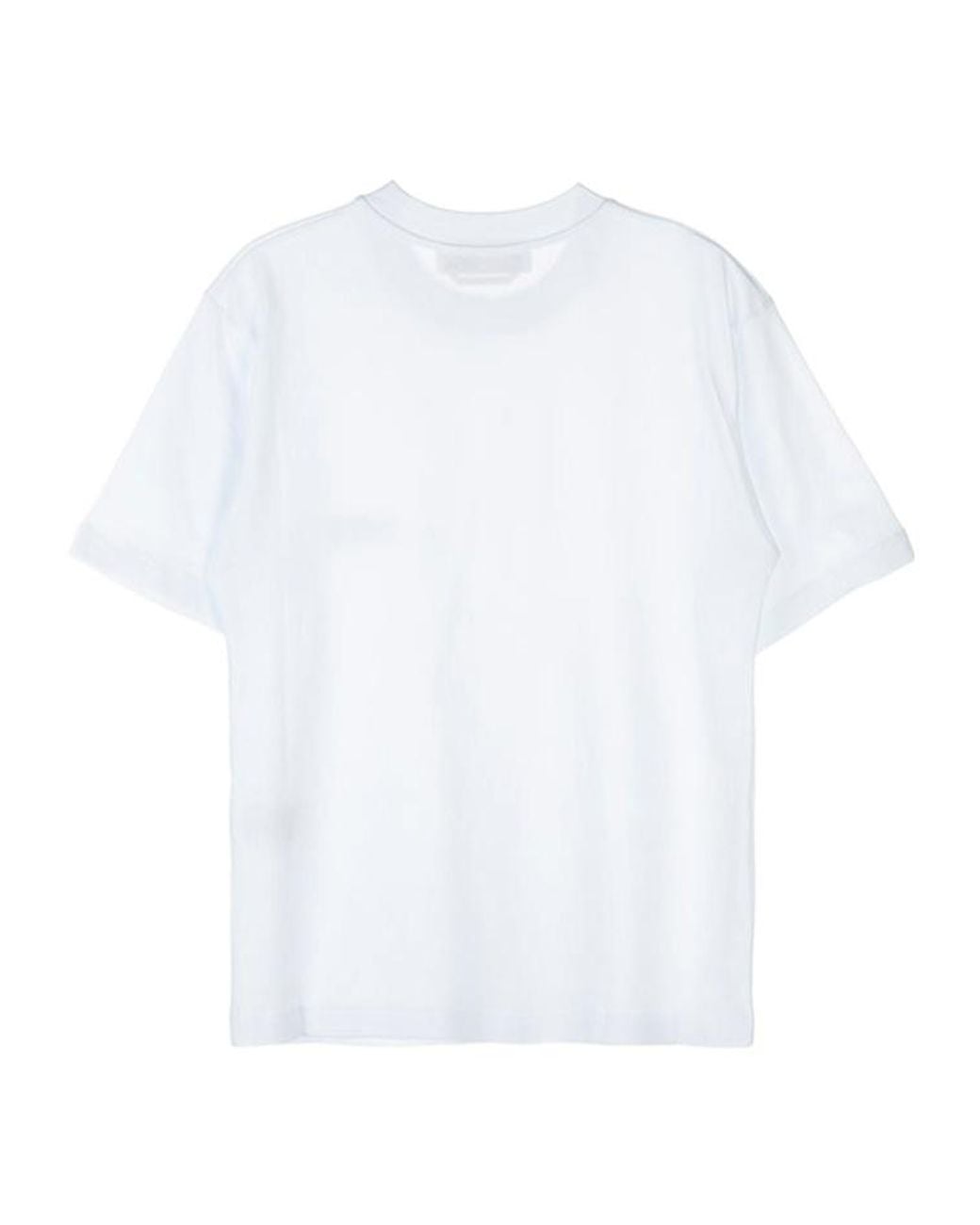 MSGM White Short-Sleeved T-Shirt