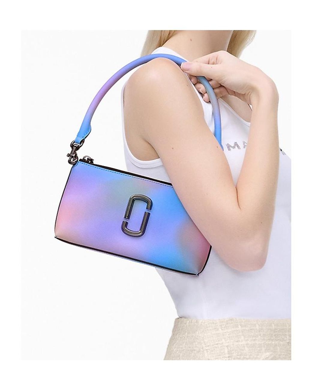 Marc Jacobs Purple Logo Shoulder Bag