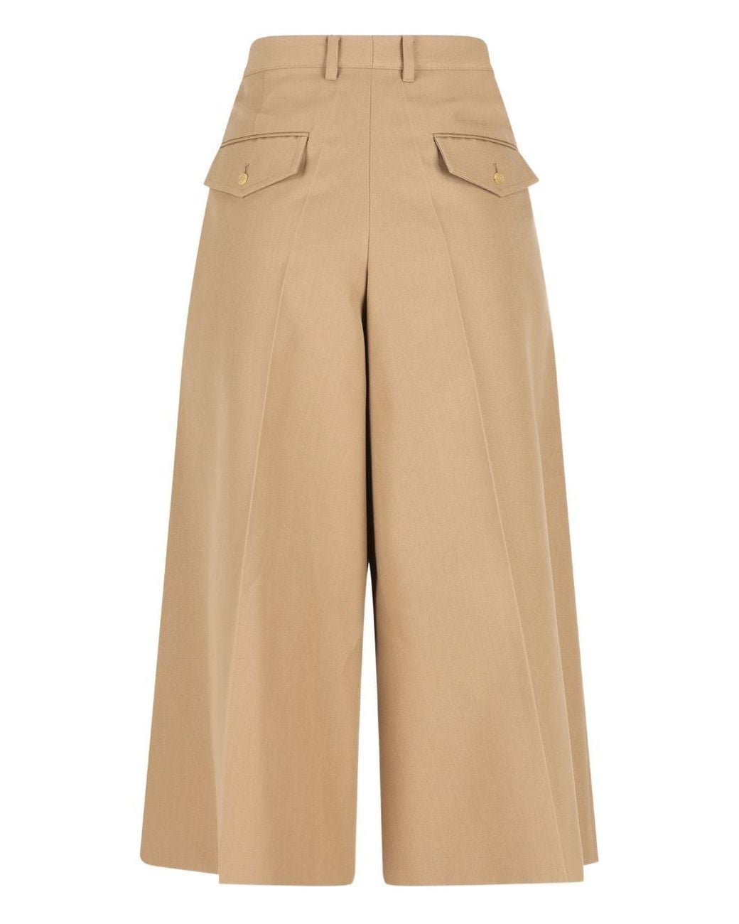 Céline Natural Montauk Cropped Trousers