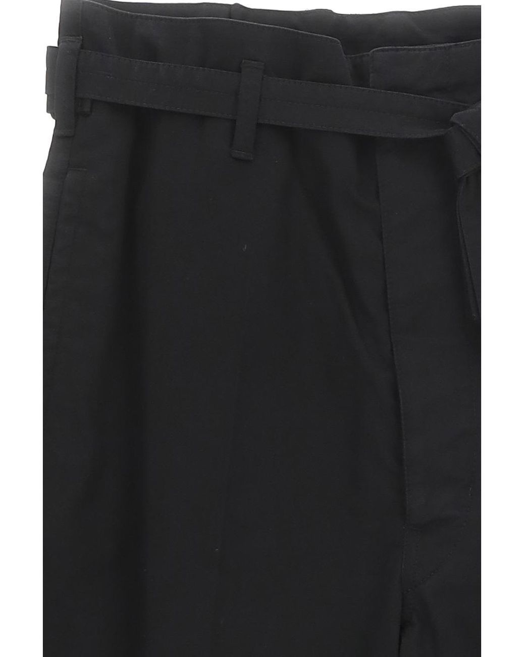 Lemaire Black Logo Casual Pants for men