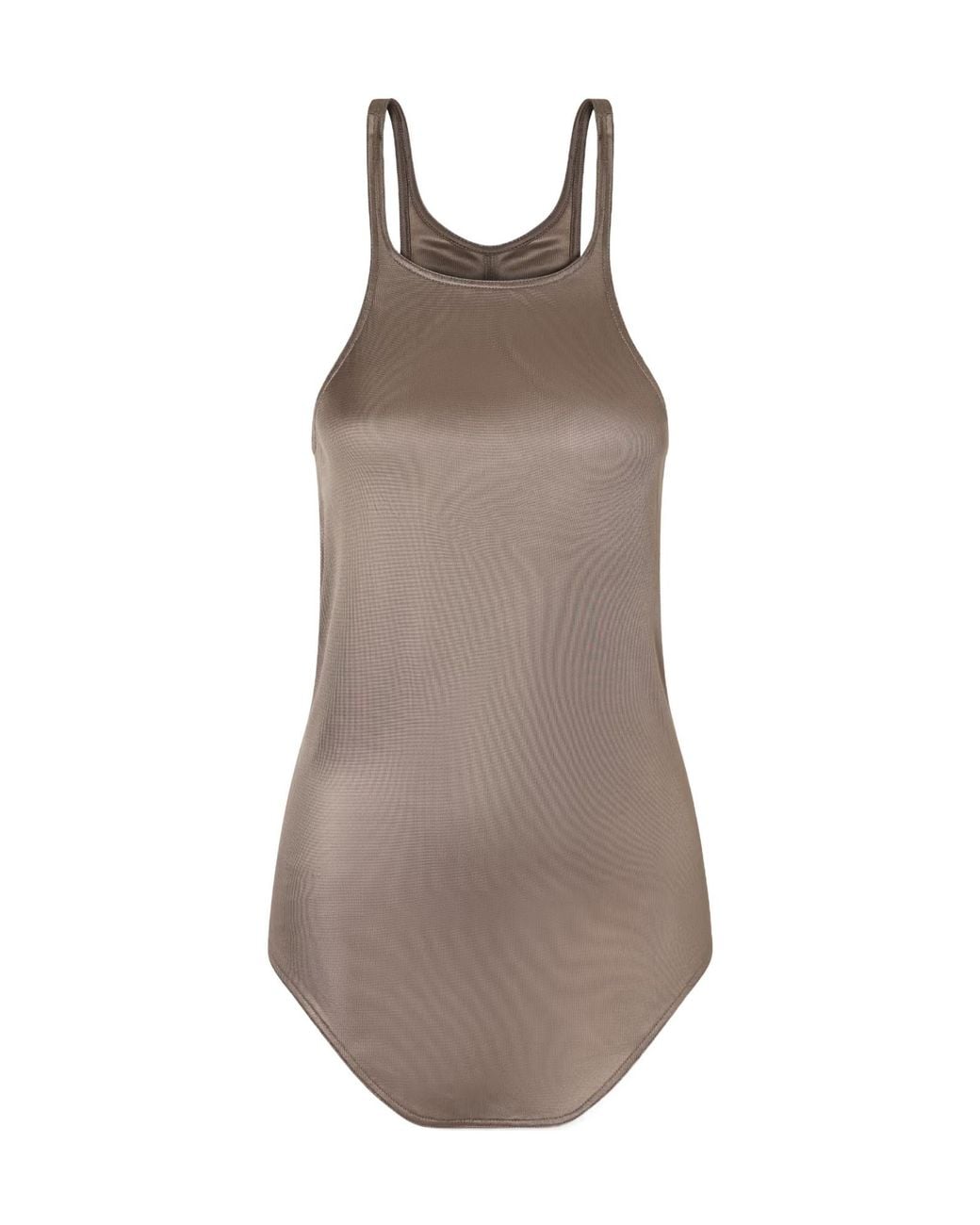 Rick Owens Brown Racer-Back Top