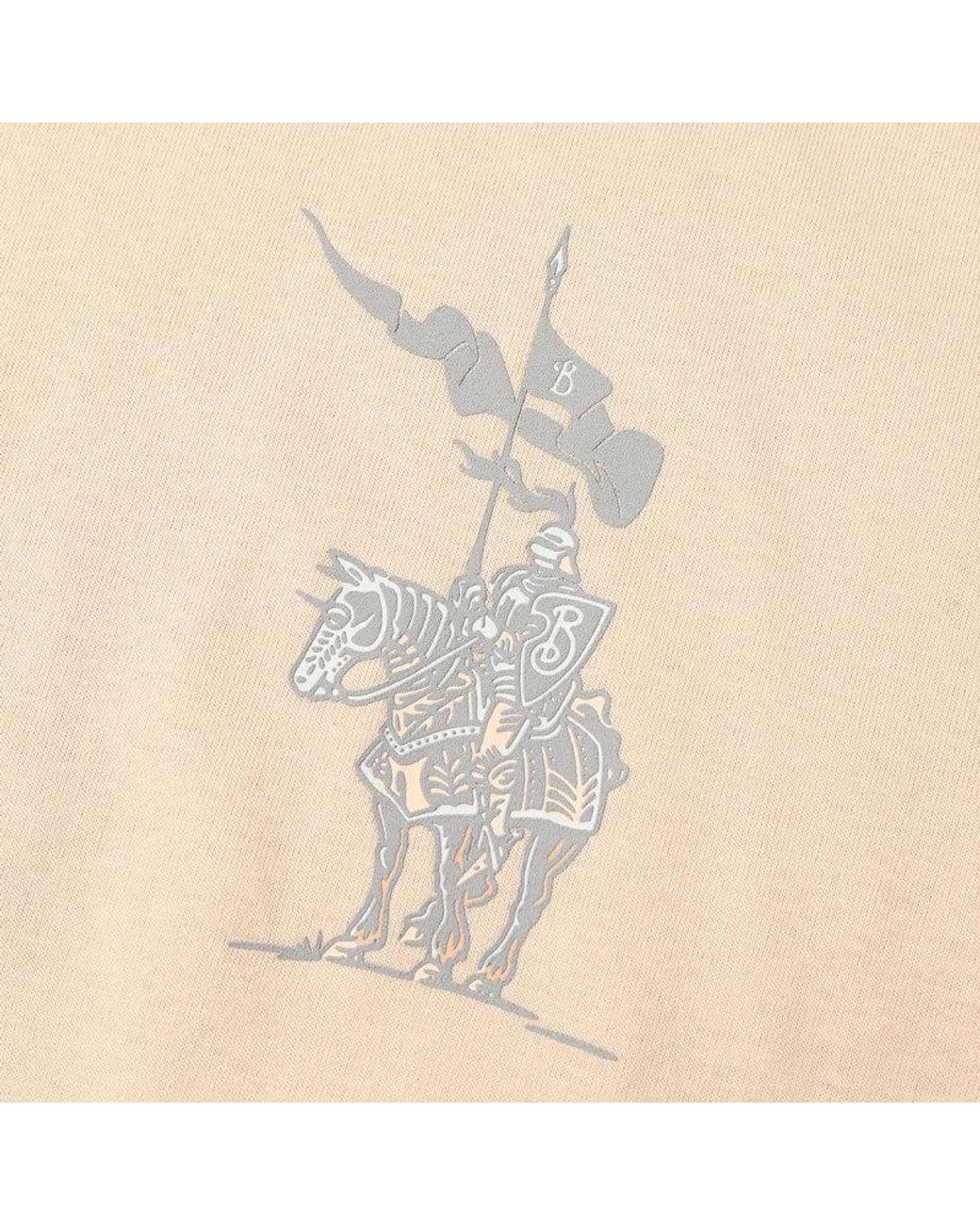 Burberry Natural Ekd Cotton T-Shirt