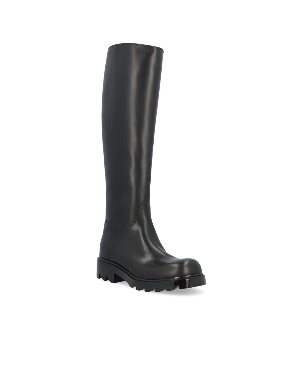 Bottega Veneta Black Strut Knee-High Boots