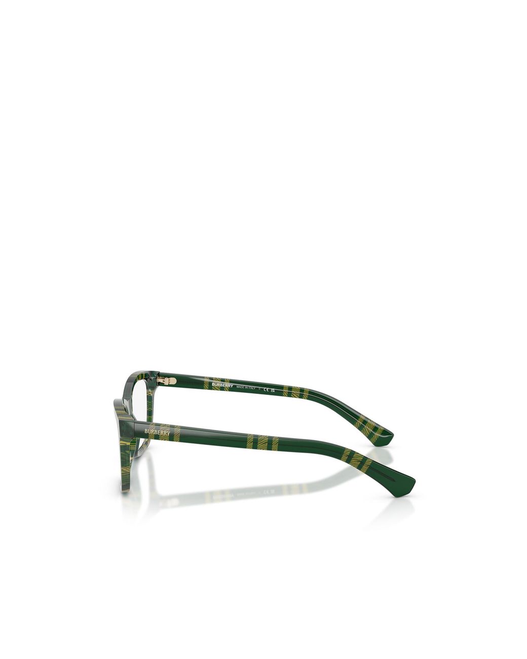 Burberry White Eyewear Rectangle Frame Glasses