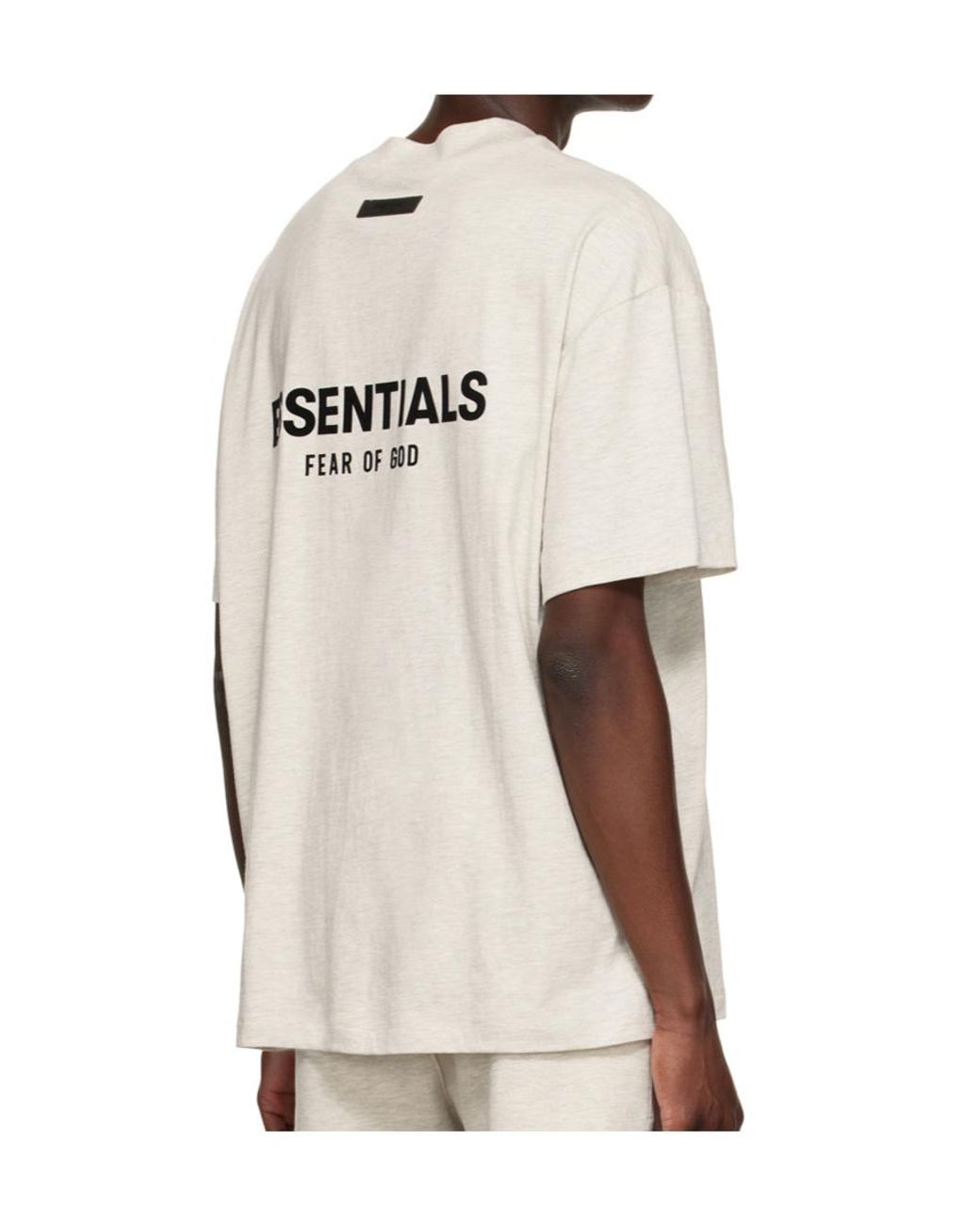 Fear Of God White Logo-Print Cotton T-Shirt