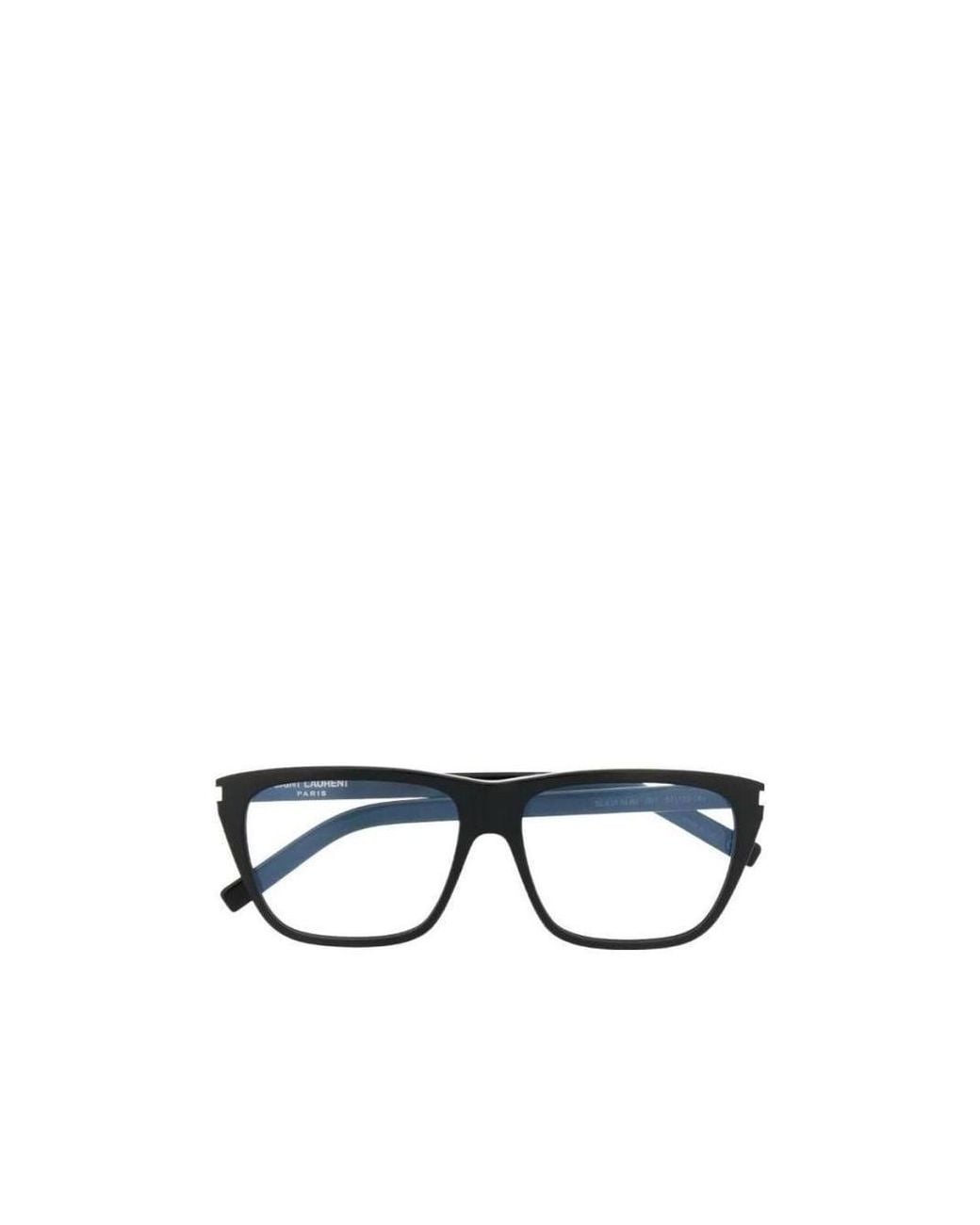 Saint Laurent White Eyewear Square Frame Glasses for men