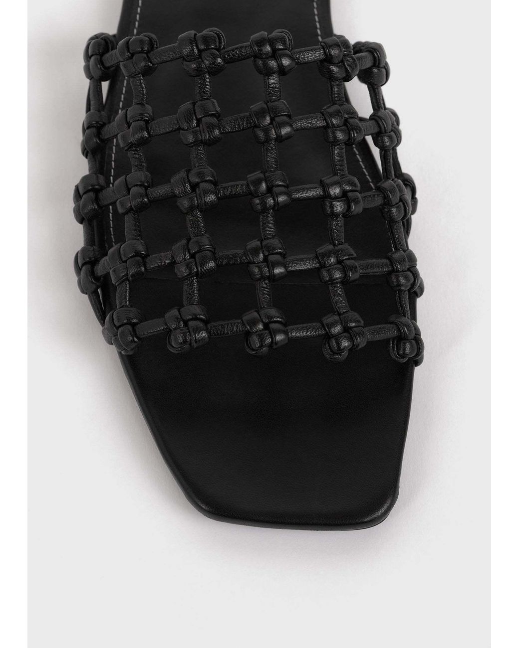 Totême Black Totême Braided Bandeau Sandals