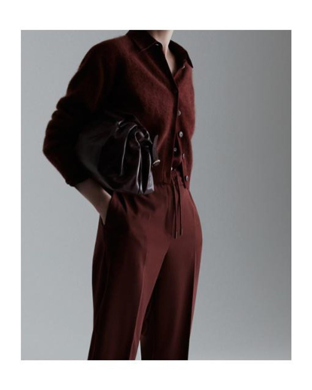 Marella Purple Silk-Blend Satin Shirt