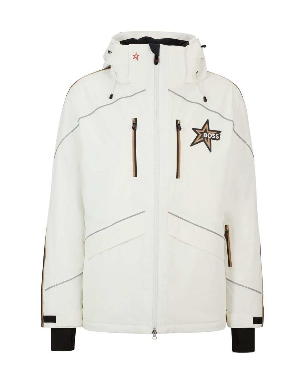 Boss White Casual Ski Jacket for men