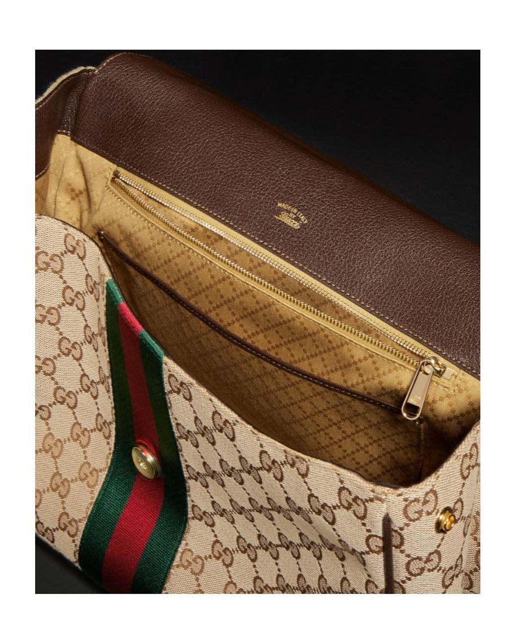 Gucci Brown Paparazzo Large Top Handle Bag