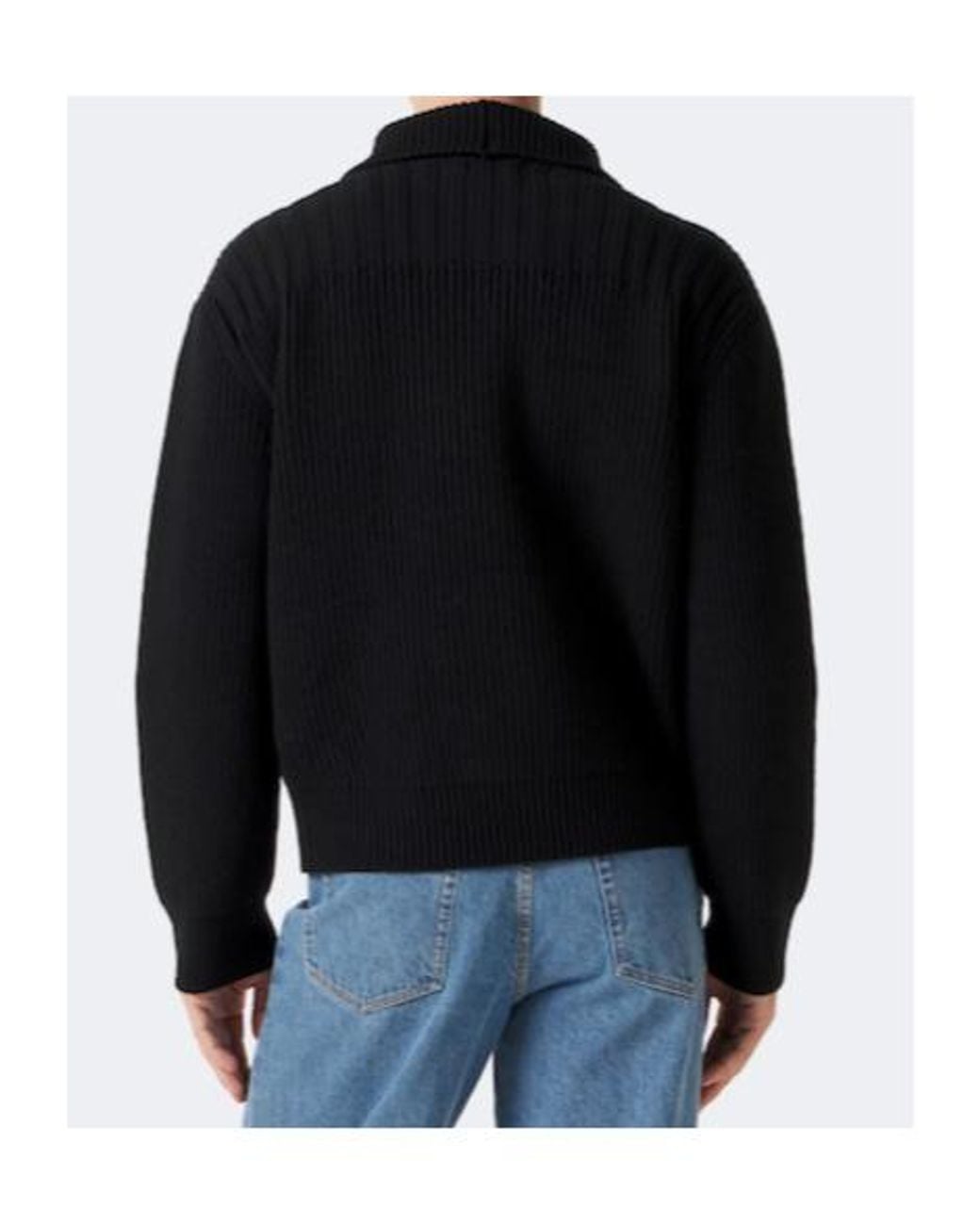 Dries Van Noten Black Wool Cardigan for men