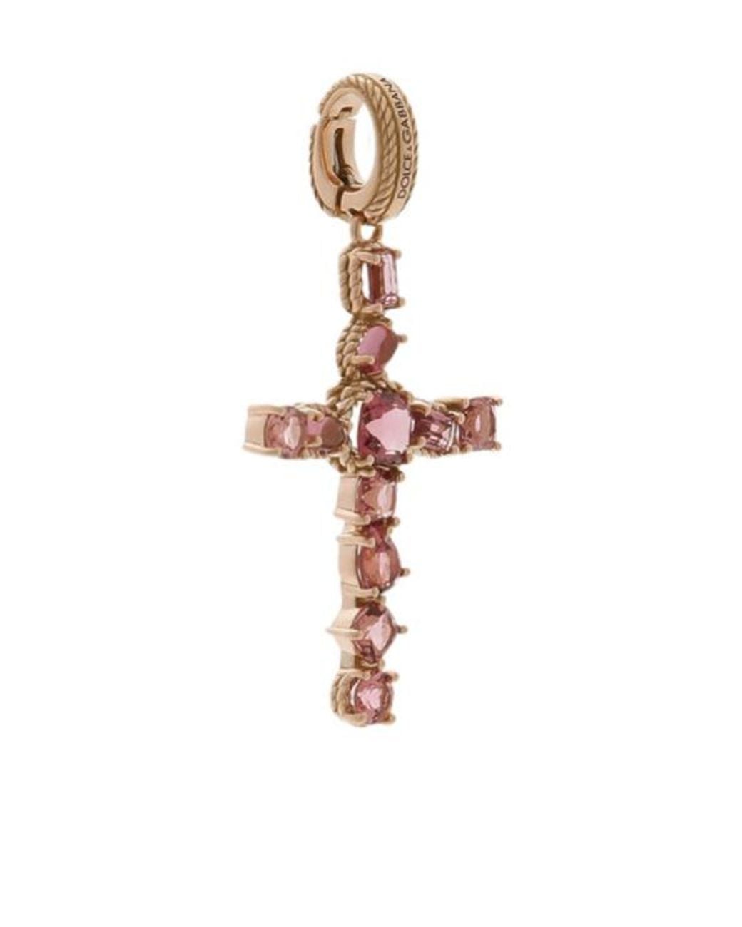 Dolce & Gabbana White 18K Anna Tourmaline Pendant