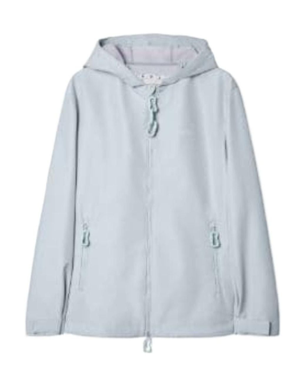 Off-White c/o Virgil Abloh Blue Quote Zip-Up Hooded Windbreaker for men
