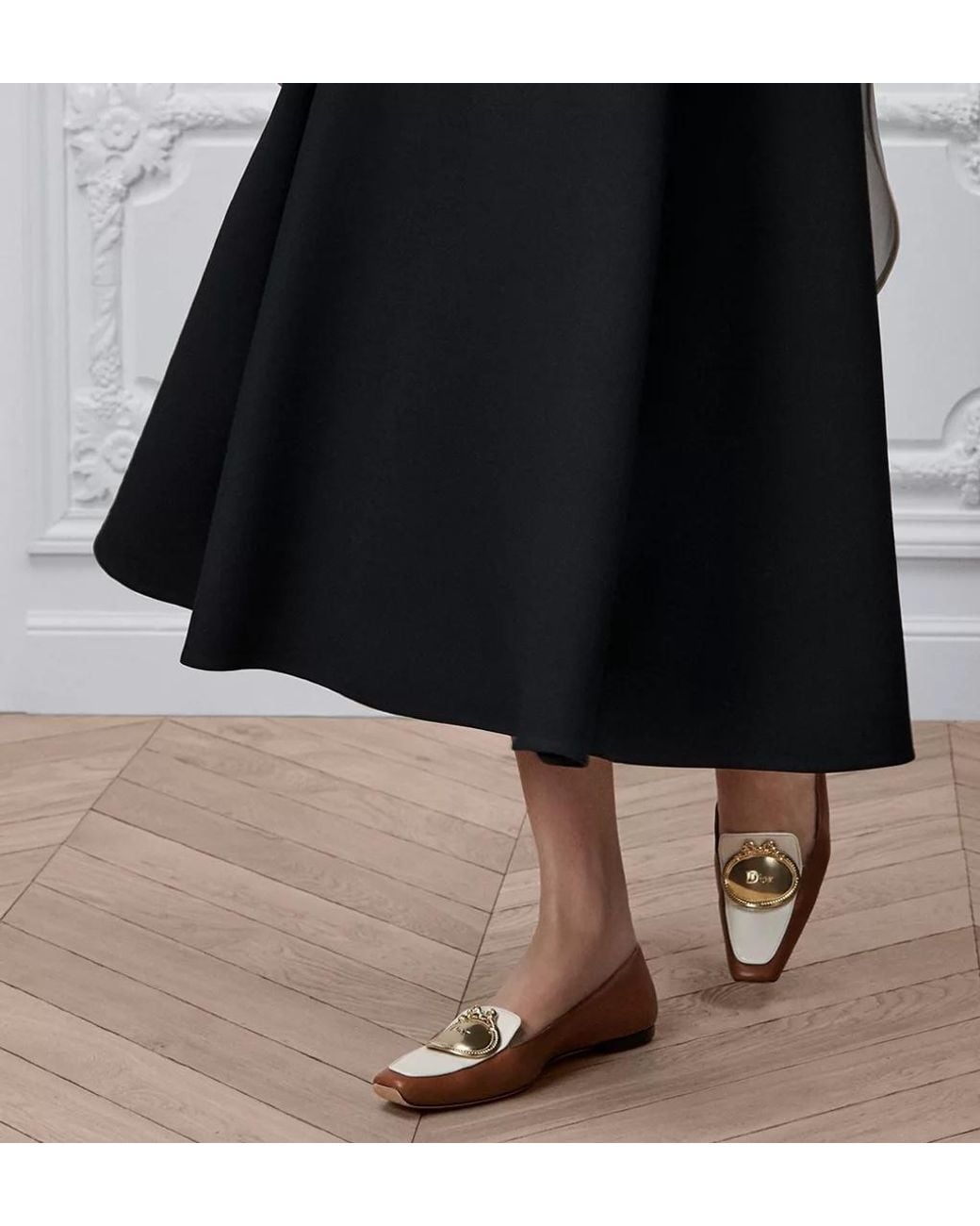 Dior Black Mid-Length Flared Skirt