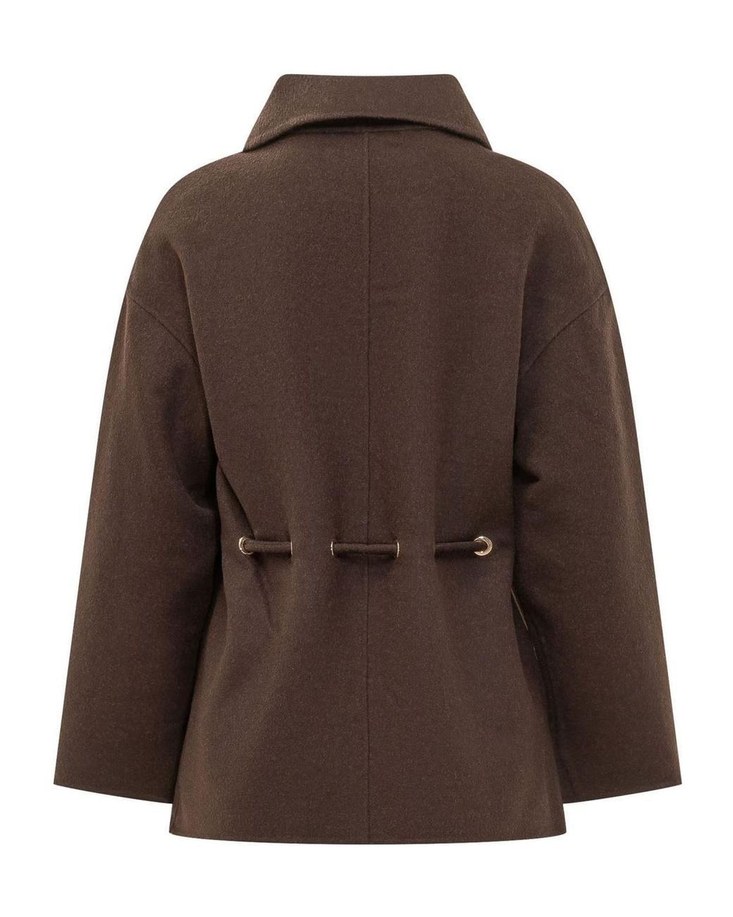 Ba&sh Brown Kam Belted Short Coat