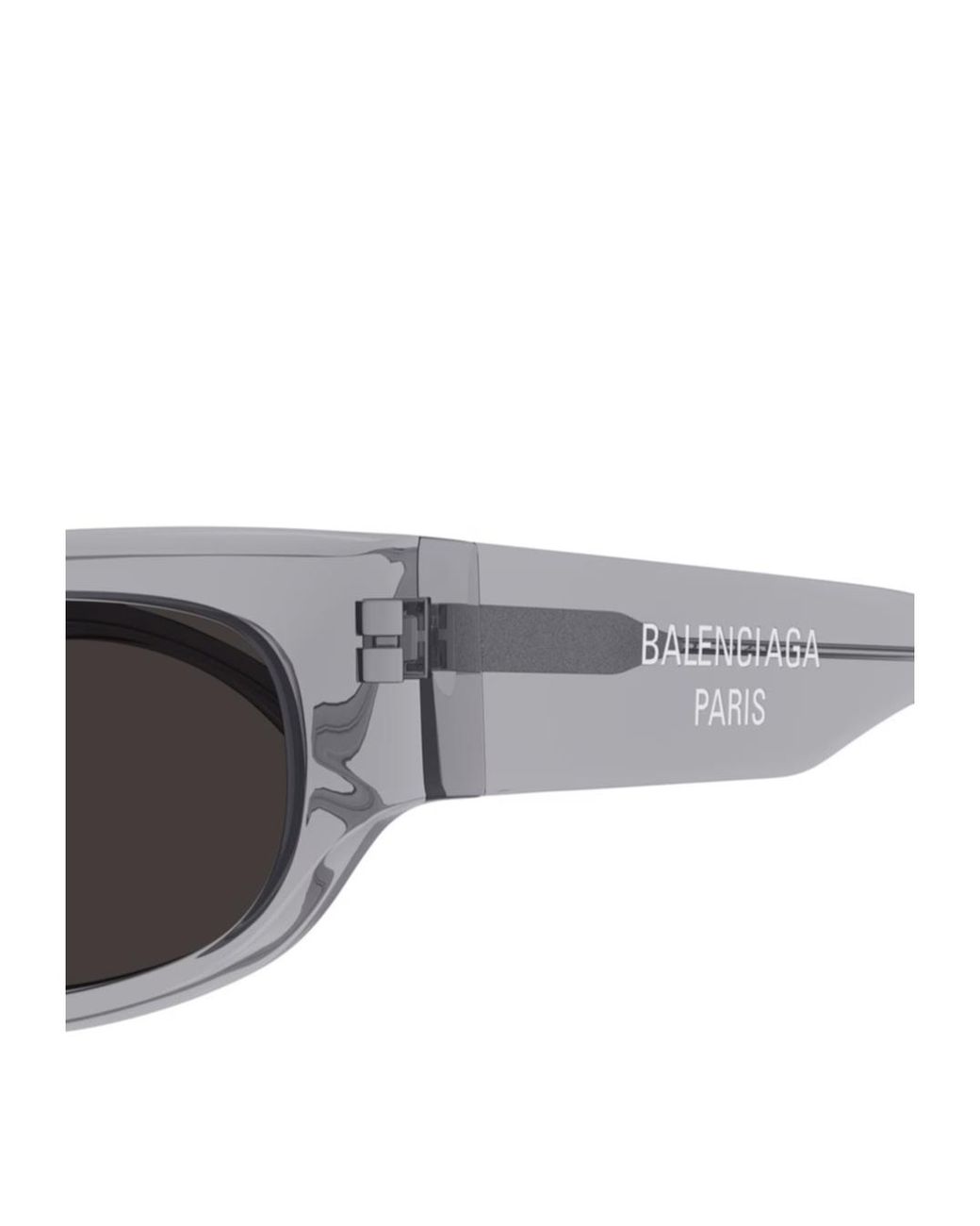 Balenciaga White Logo Cat Eye Sunglasses for men