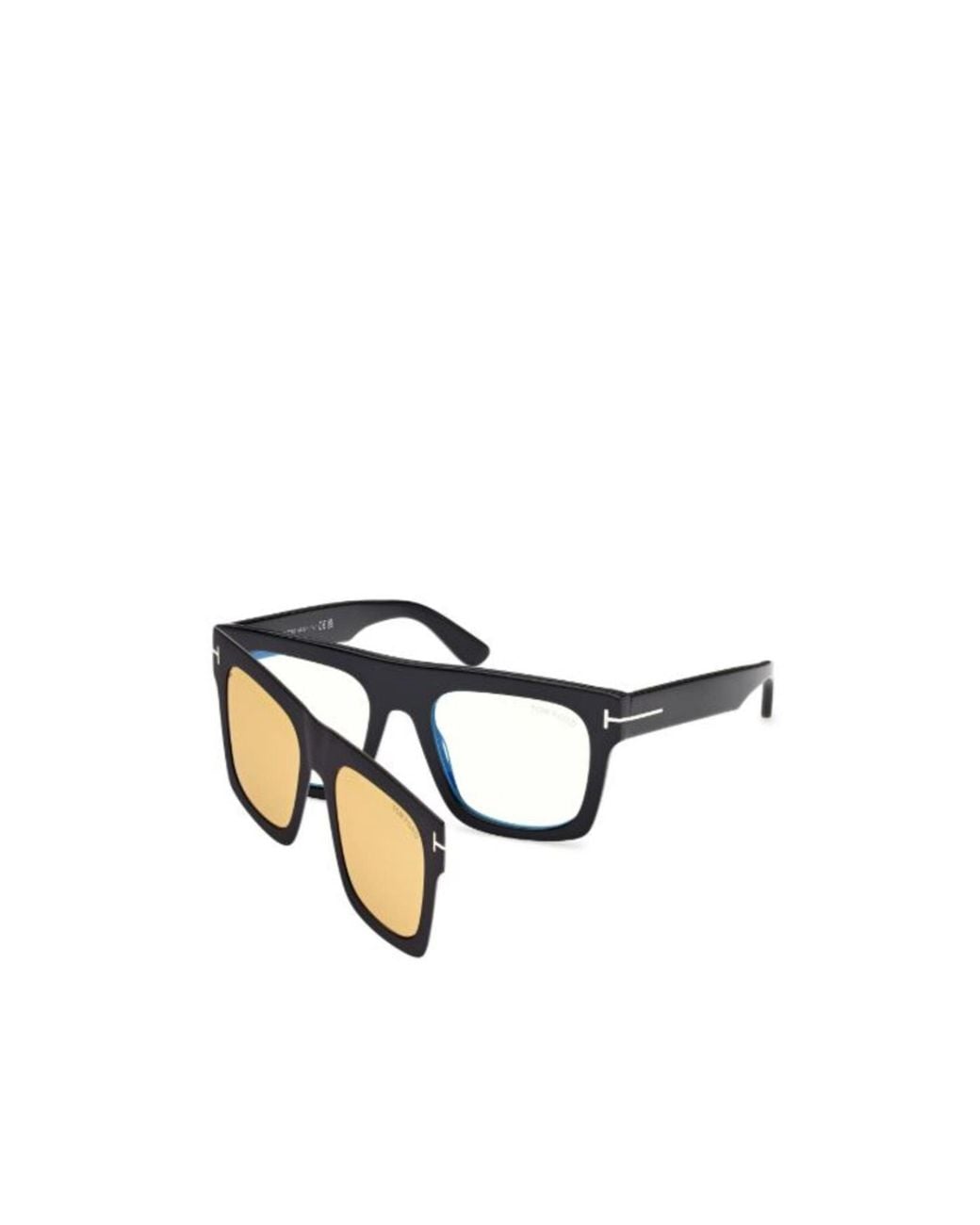 Tom Ford White Eyewear Square Frame Glasses for men