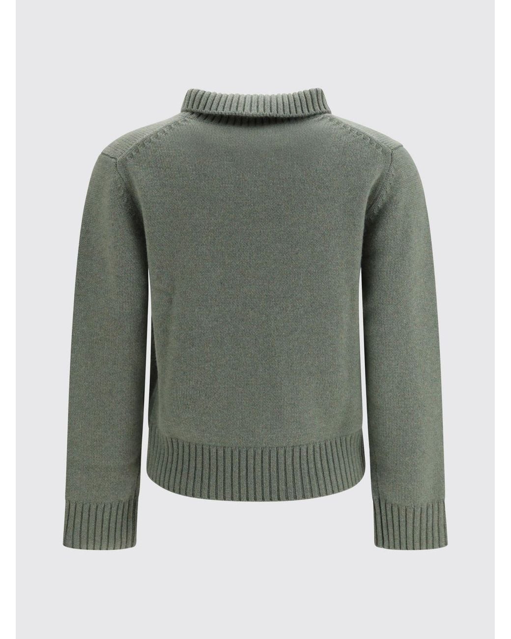 Extreme Cashmere Green Jo Ribbed Polo Sweater