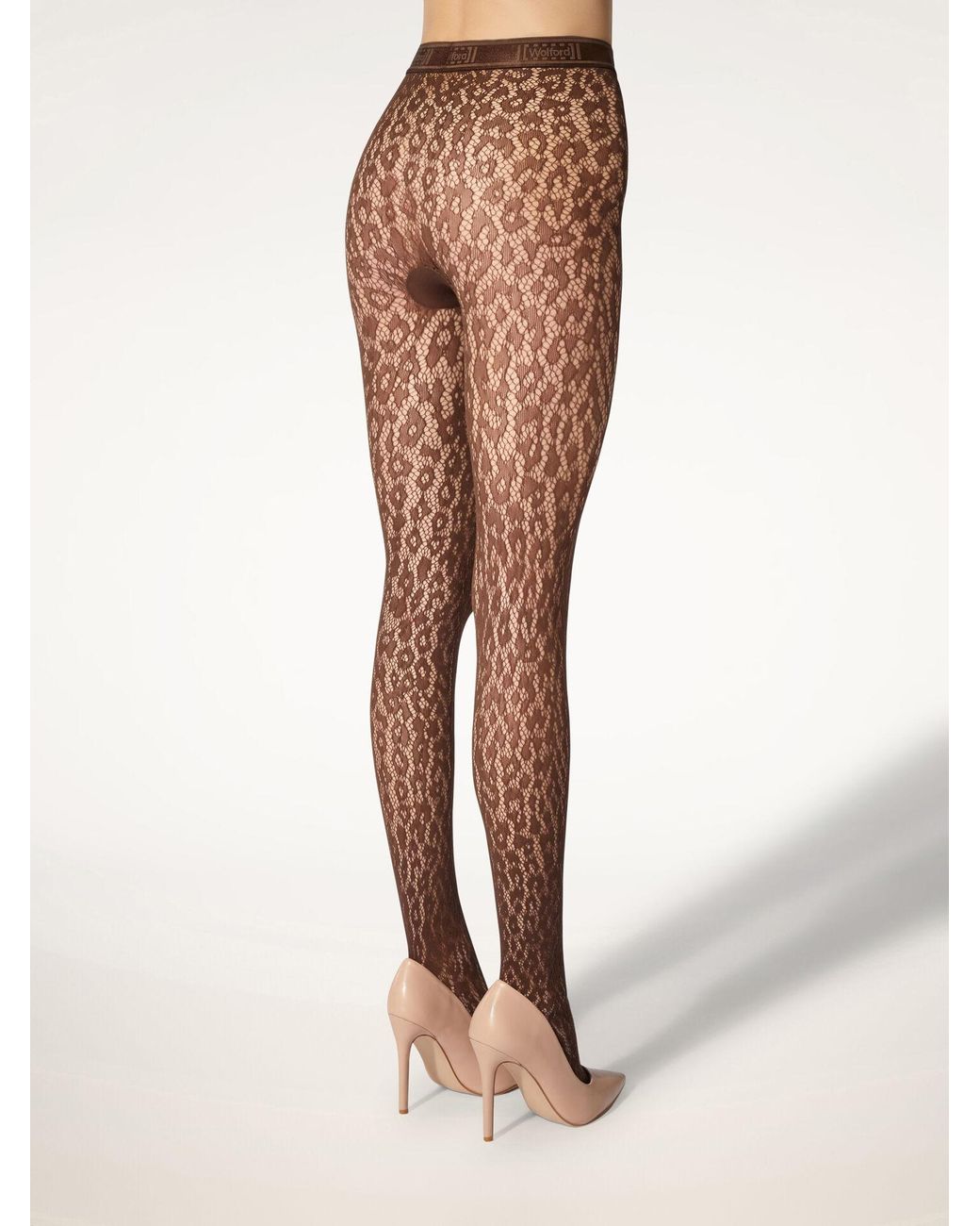Wolford White Elastic Waist Pantyhose