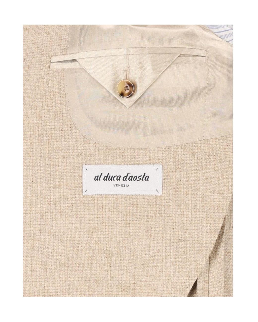 Al Duca D'aosta Natural Long-Sleeve Blazer for men