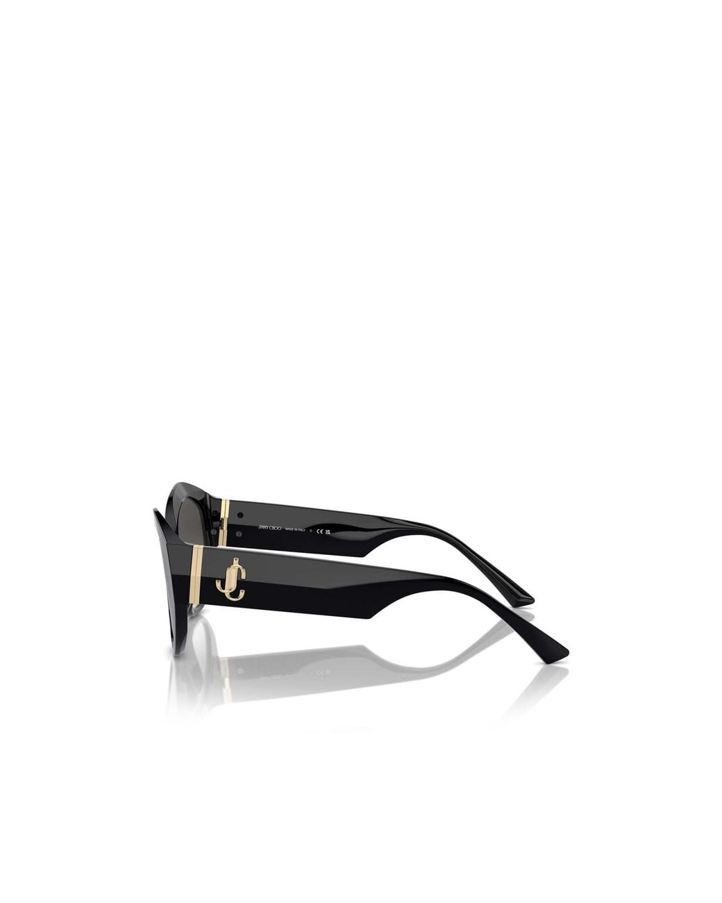 Jimmy Choo White Eyewear Geometric Frame Sunglasses