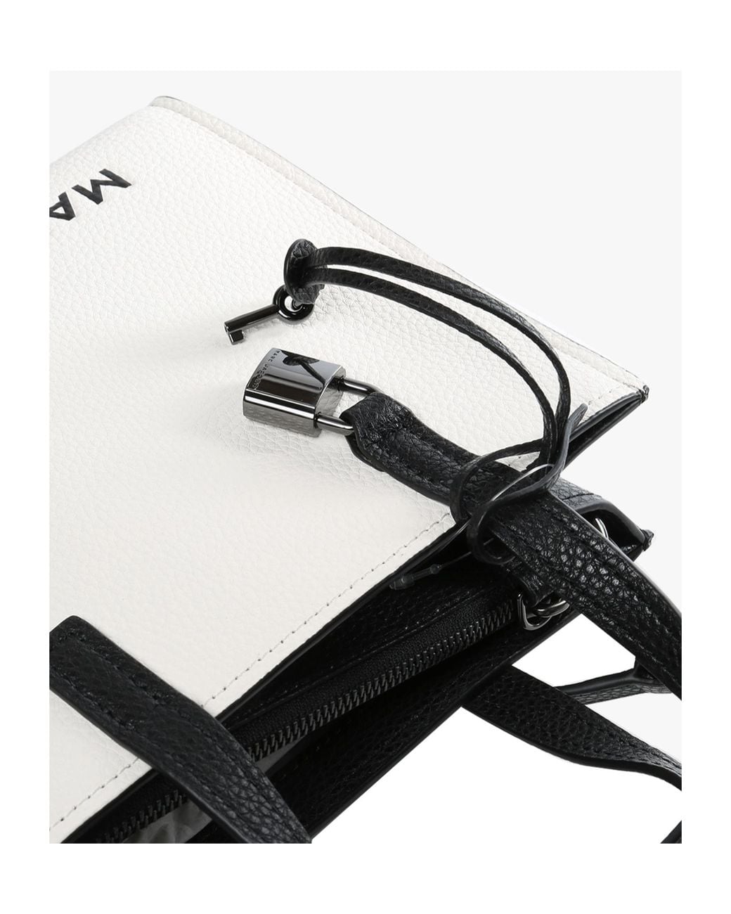 Marc Jacobs Black Bi Color Bold Mini Grind Tote