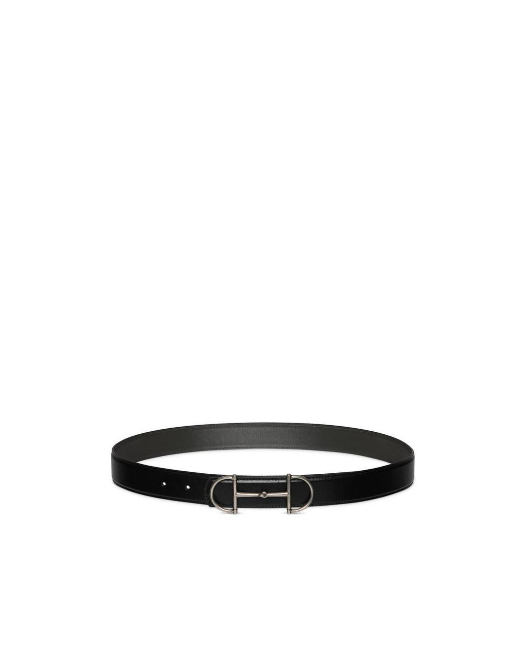 Gucci White Horsebit Reversible Belt for men