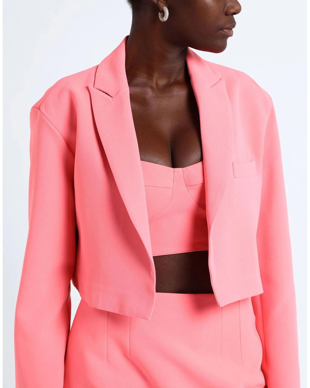 MAX&Co. Pink Minimalist Solid Blazer