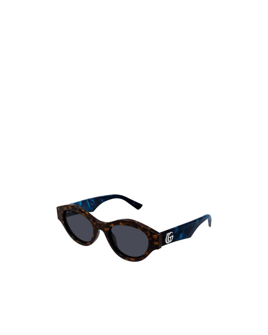 Gucci Blue Eyewear Cat-Eye Frame Sunglasses