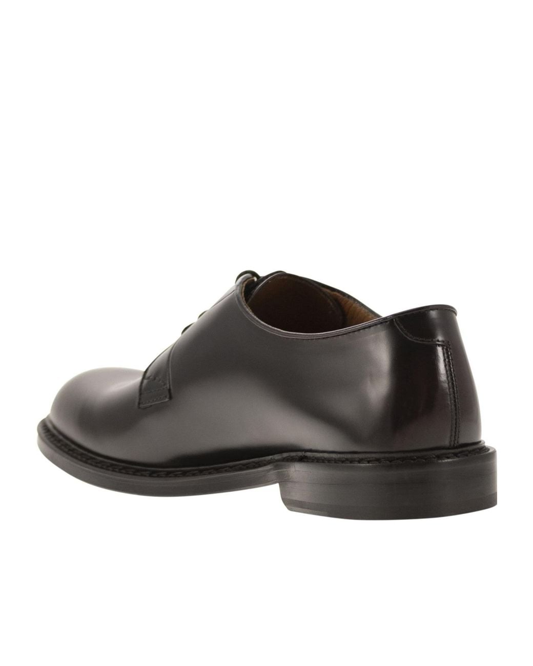 Doucal's Multicolor Almond Toe Lace-Up Derby Shoes for men