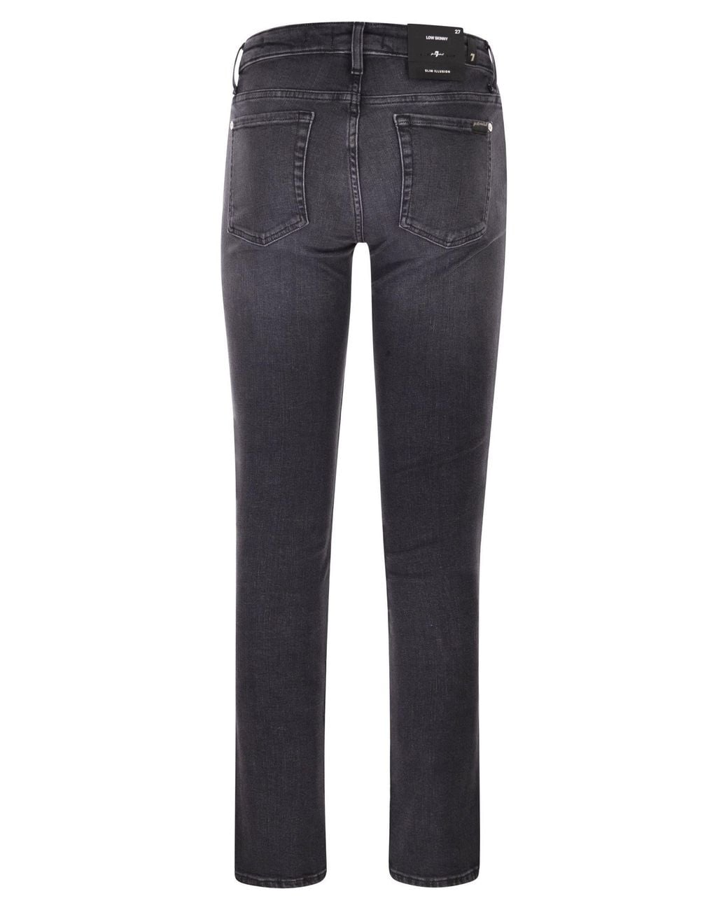 7 For All Mankind Blue Slim Illusion Jeans