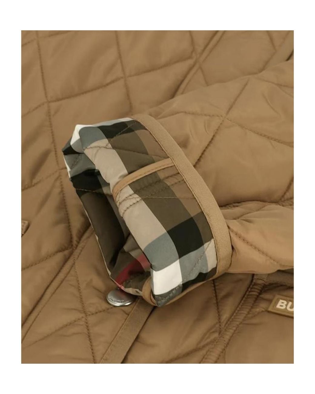 Burberry Natural Long Hooded Cotton Suit