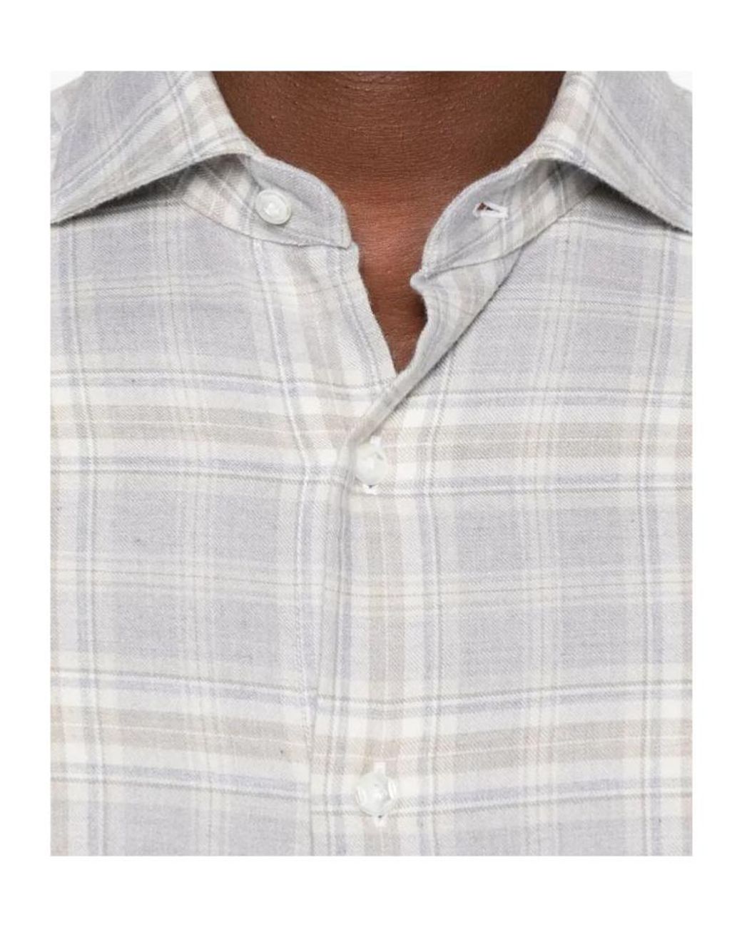 Barba Napoli White Long Sleeve Shirt for men