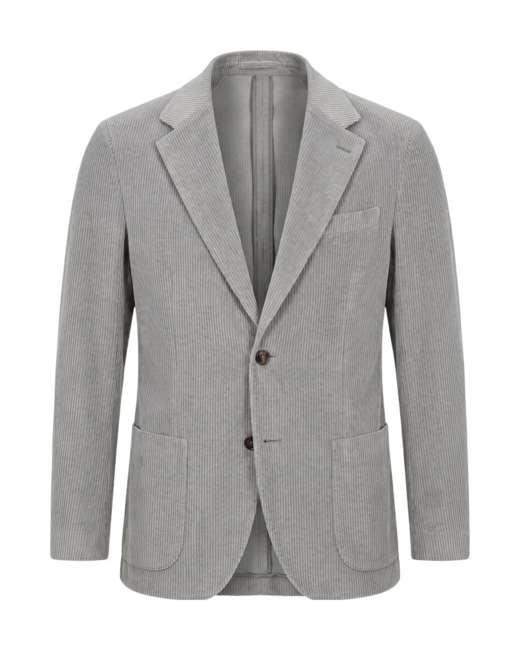 Lardini Gray Roma Single-Breasted Blazer for men