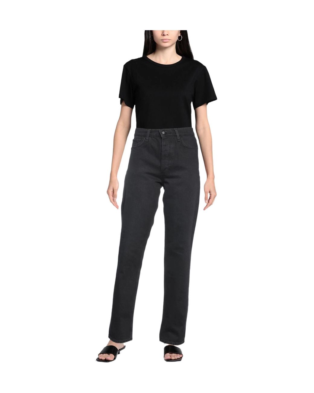 Rag & Bone Black Straightleg Jeans