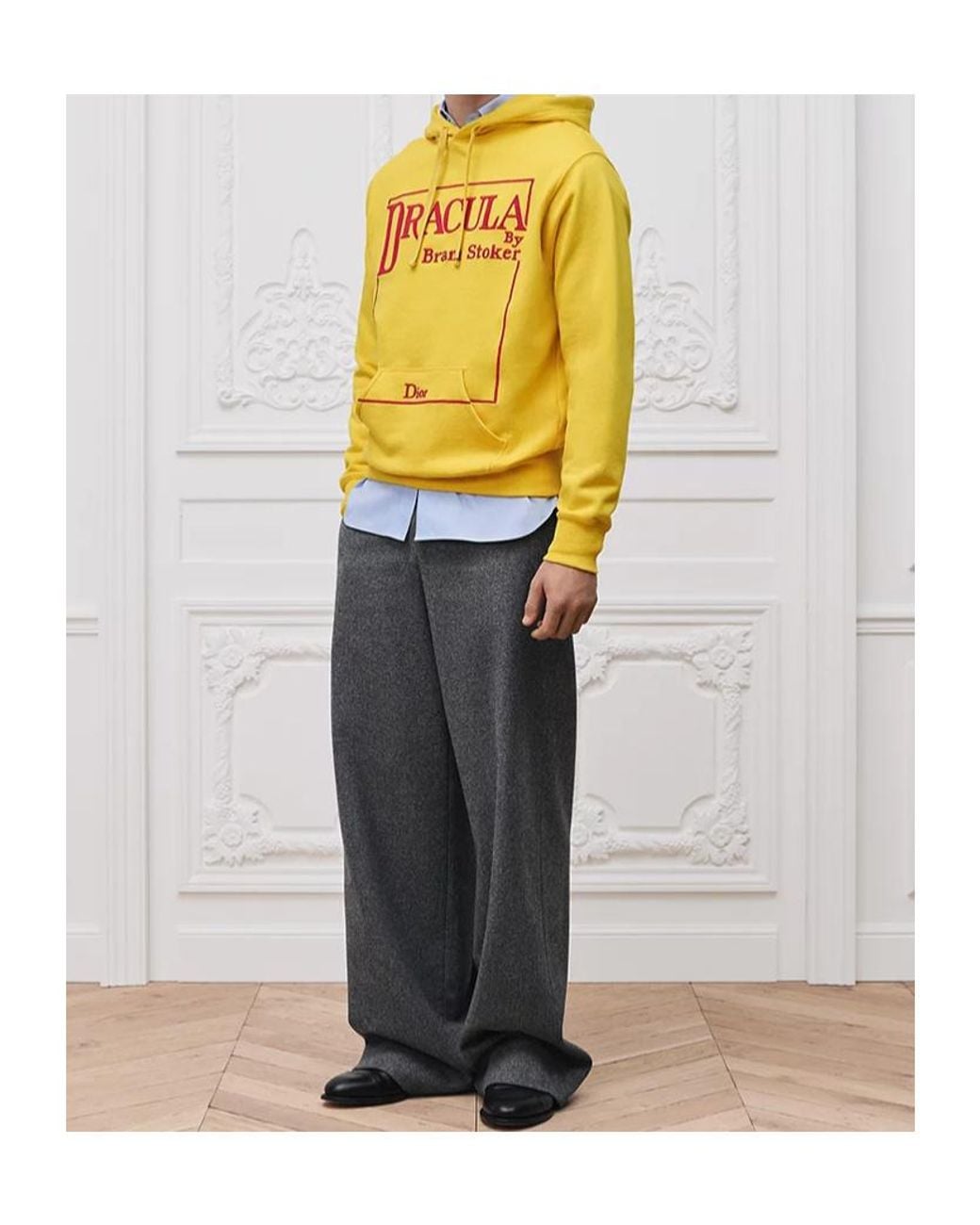 Dior Yellow Homme Book Cover Hoodie for men