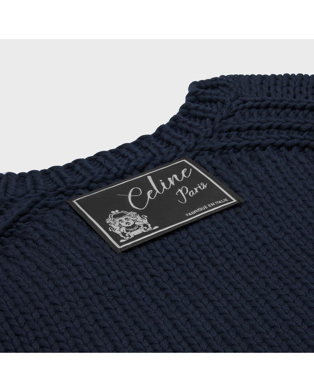 Céline Blue Crewneck Sweater