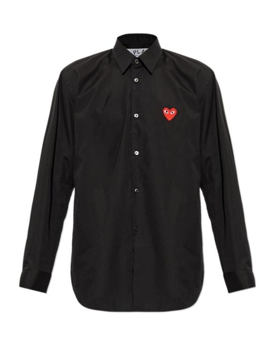 COMME DES GARÇONS PLAY Black Long-Sleeved Shirt for men