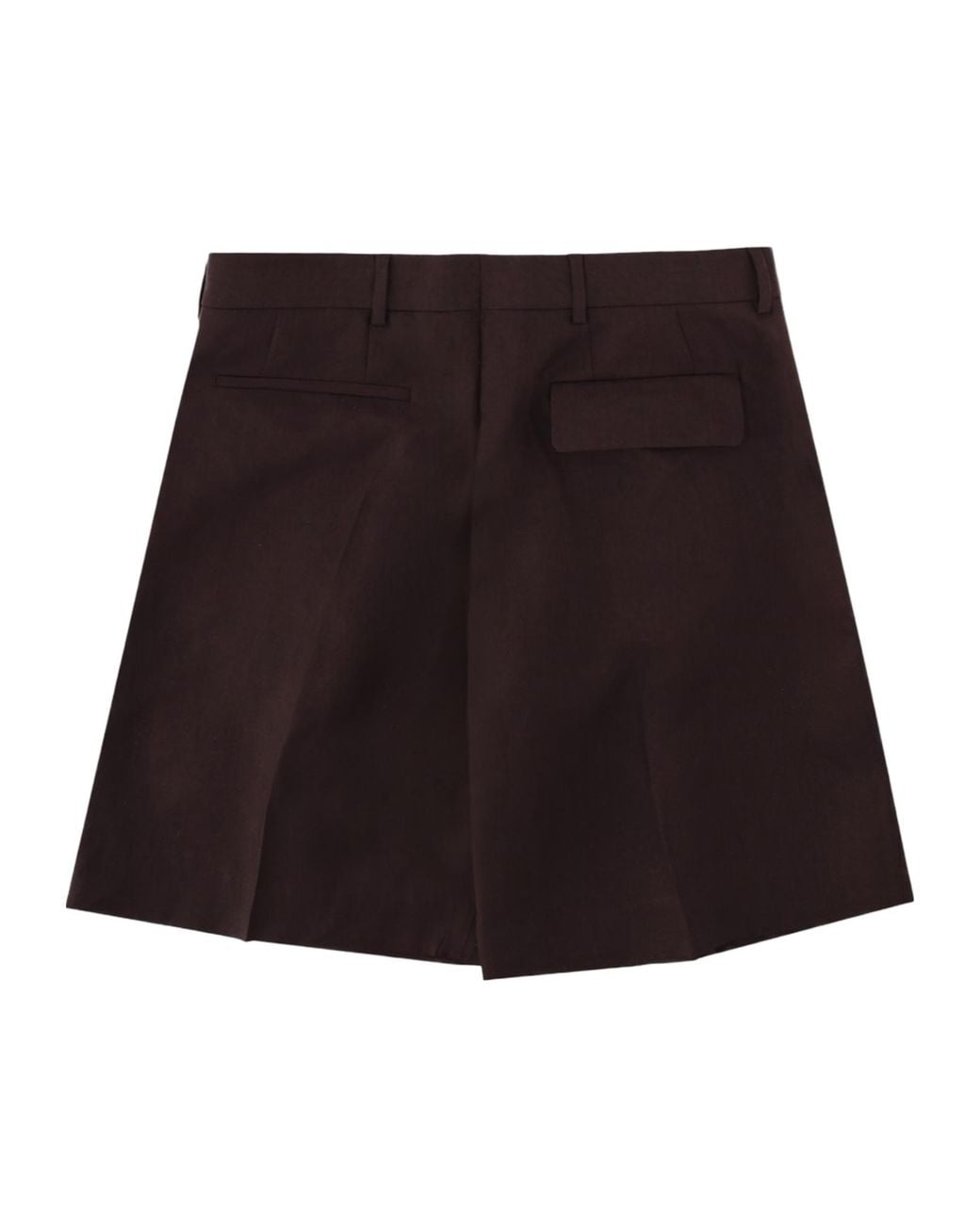 Paul Smith Black Pleated Linen Shorts for men