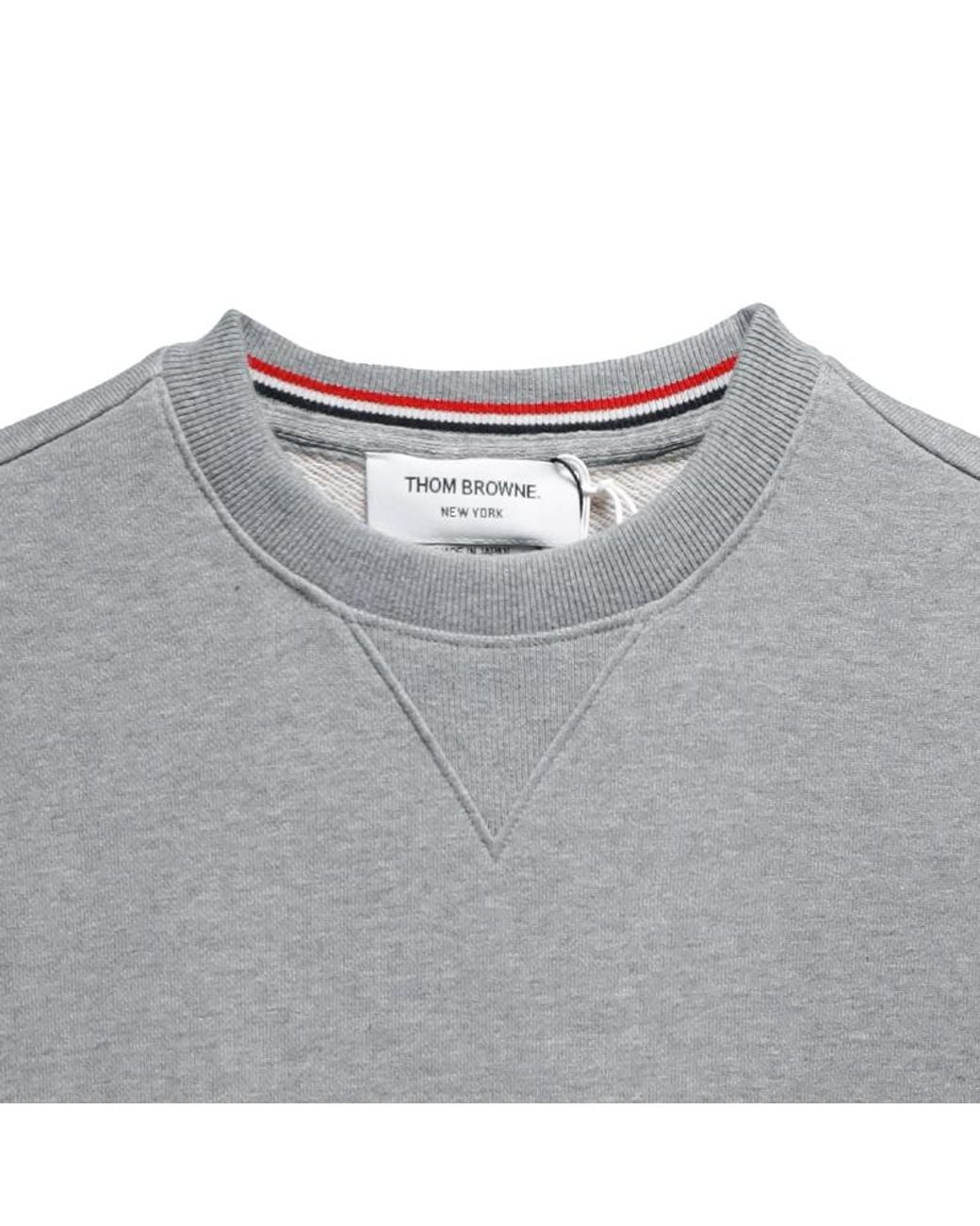 Thom Browne Gray 4-Bar Sleeve Sweatshirt Dress