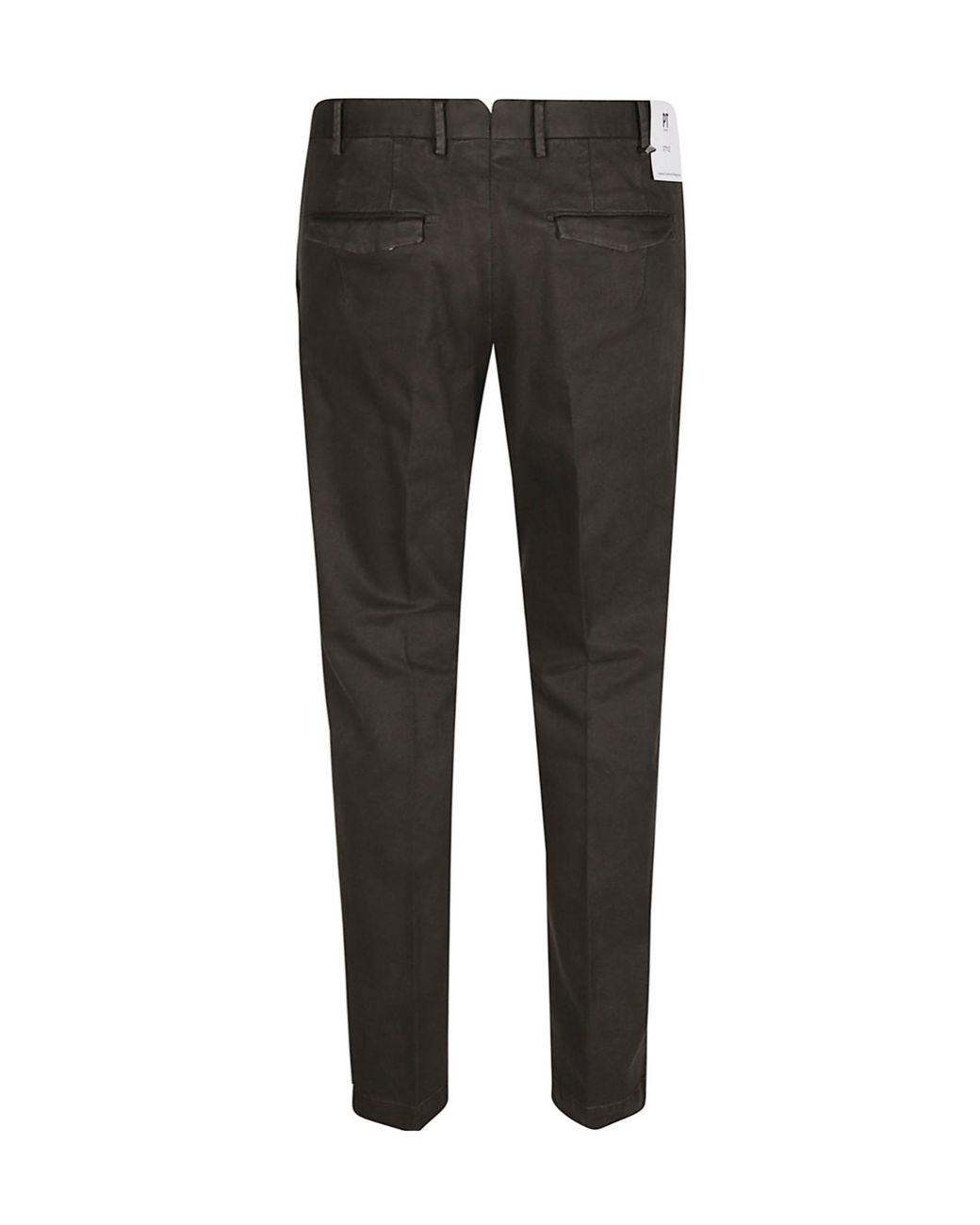 Pt Pantaloni Gray Casual Trousers With Belt Loops for men